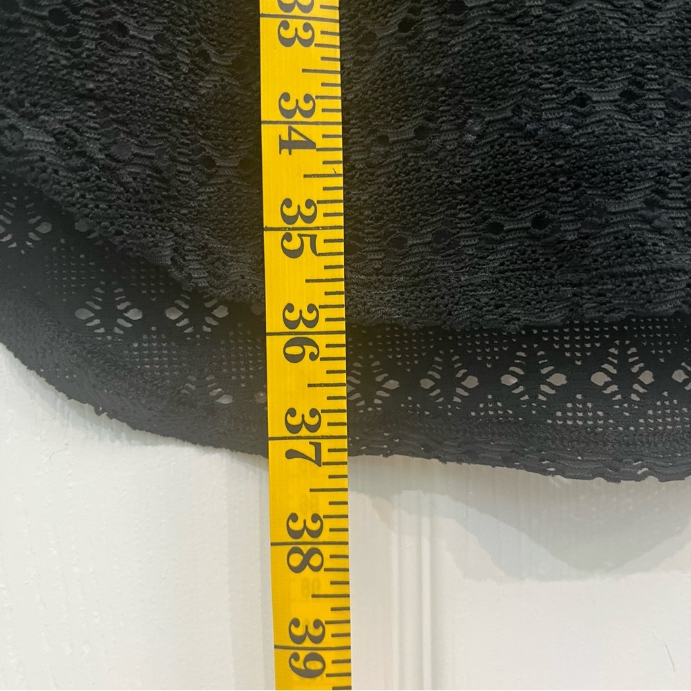 Athleta Black Blue Grey Lace Adjustable Stretch Women's Sporty Casual Tank Dress - Picture 6 of 13